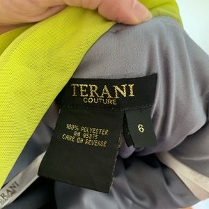 Grey/green formal dress